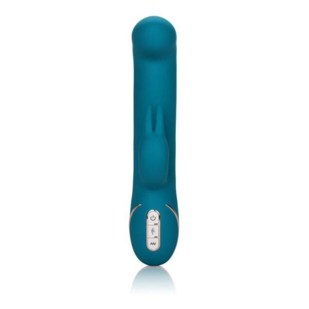 Jack Rabbit Silicone Rocking G Rabbit Vibrator - Blue