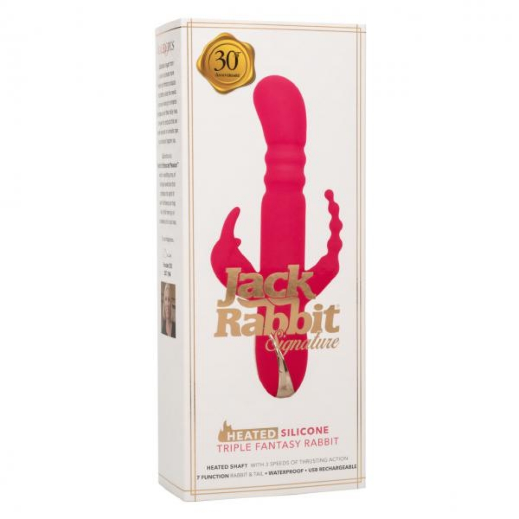 Jack Rabbit Signature Heated Triple Fantasy Rabbit - Pink