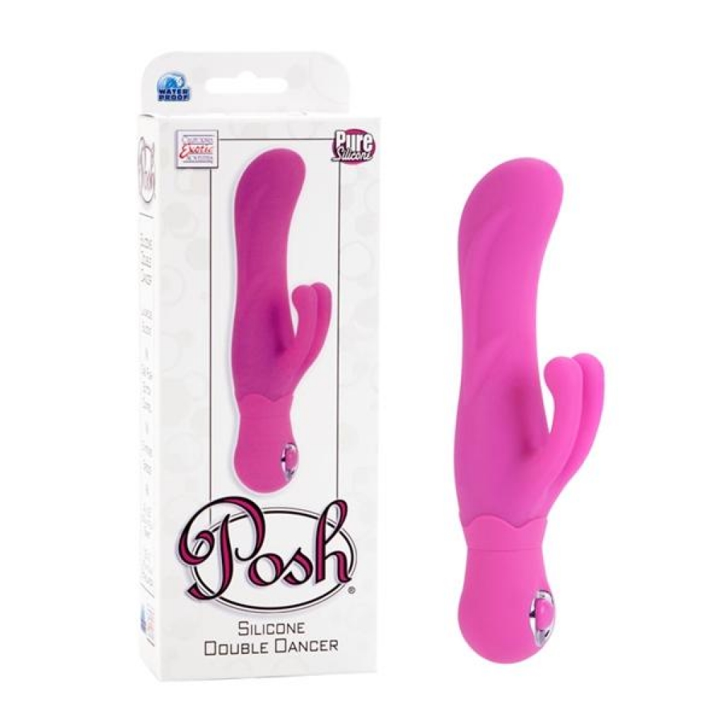 Posh Silicone Dual Dancer Vibrator - Versatile and Powerful - Pink