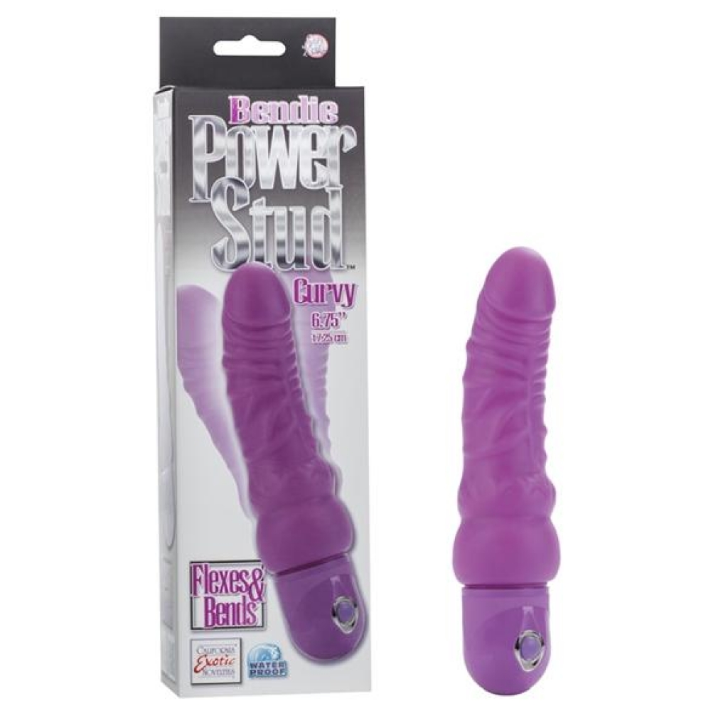 Bendie Power Stud Curvy Vibrator - Purple