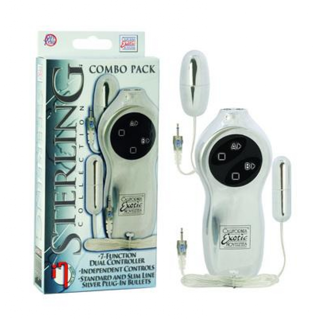 Sterling Collection Combo 5 Vibrator Set with 7 Function Controller