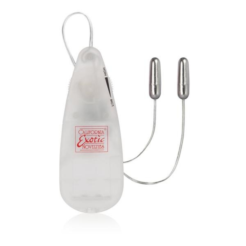 Pocket Exotic Dual Heated Whisper Bullet Vibrator - White