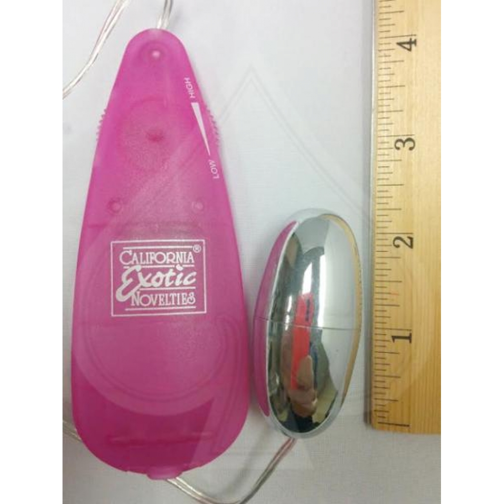 Slim Teardrop Bullet Vibrator - Pink