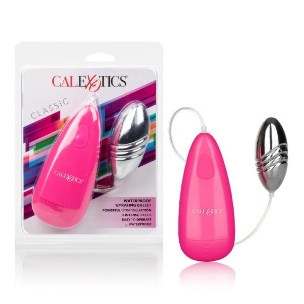 Classic Waterproof Gyrating Bullet Vibrator - Pink