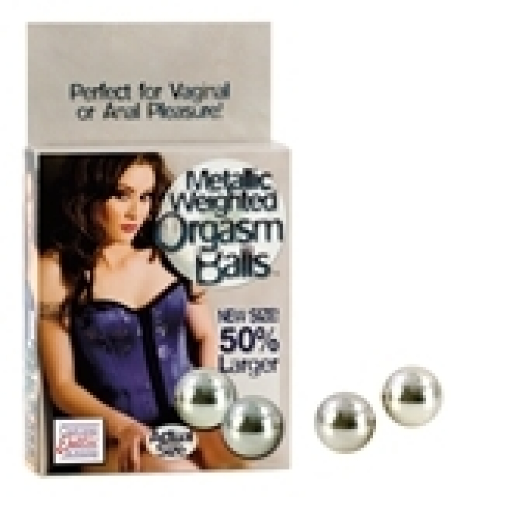 Weighted Orgasm Balls - Metallic Silver