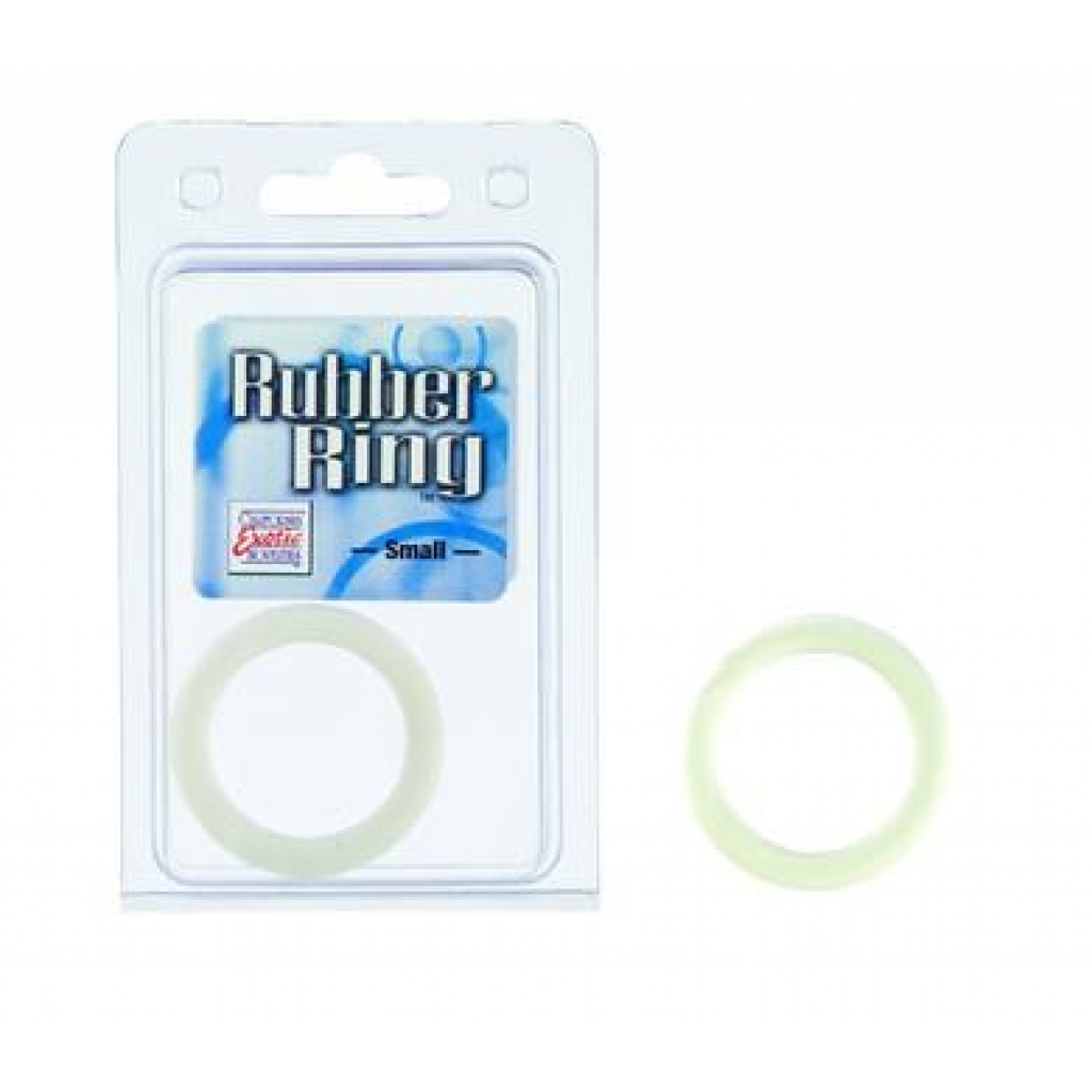 White Rubber Cock Ring - Small