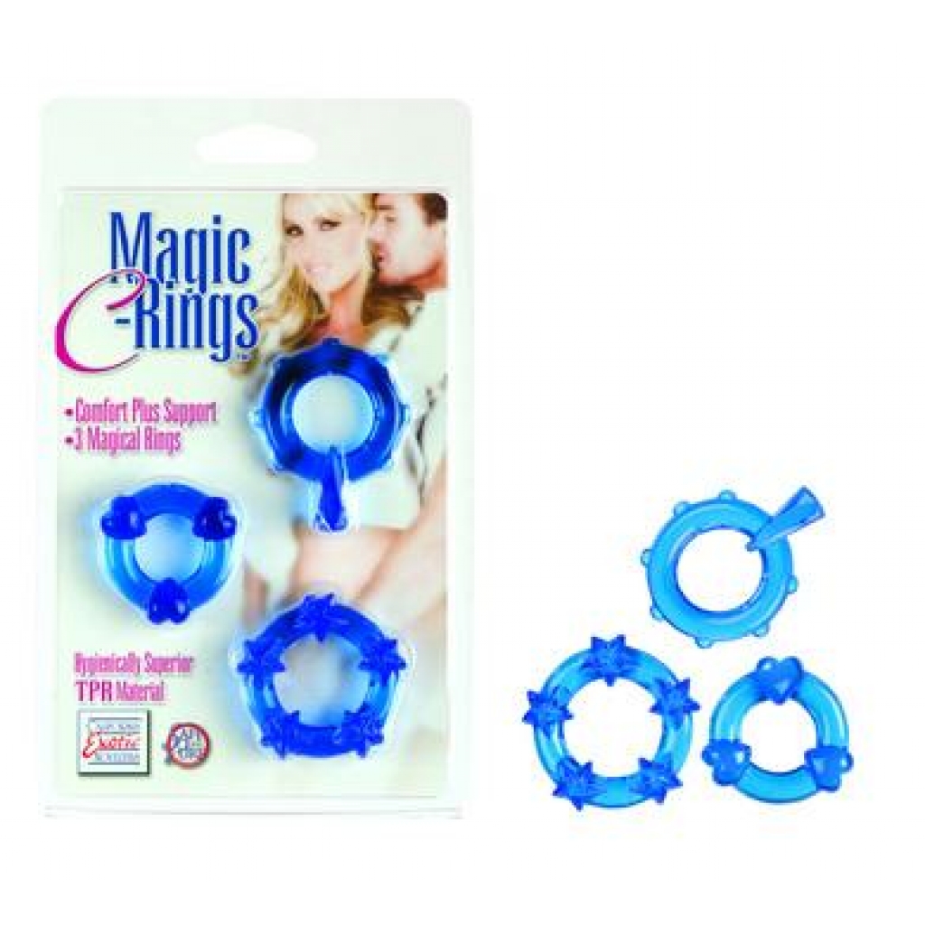 Set of 3 Magic C Rings - Blue