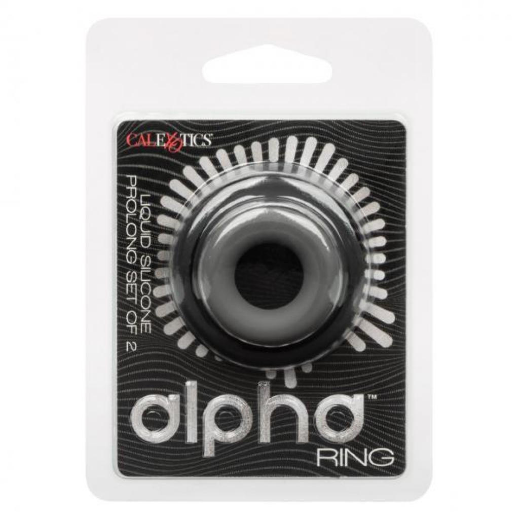 Alpha Liquid Silicone Prolong Rings - Set of 2 for Enhanced Pleasure