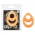 Alpha Liquid Silicone Teardrop Glow In The Dark Ring - Orange