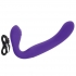 Rechargeable Silicone Love Rider Strapless Strap-On - Purple