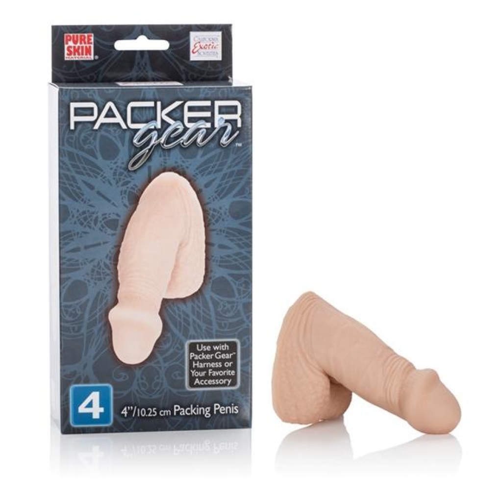 Soft and Comfortable 4-Inch Packing Penis - Beige