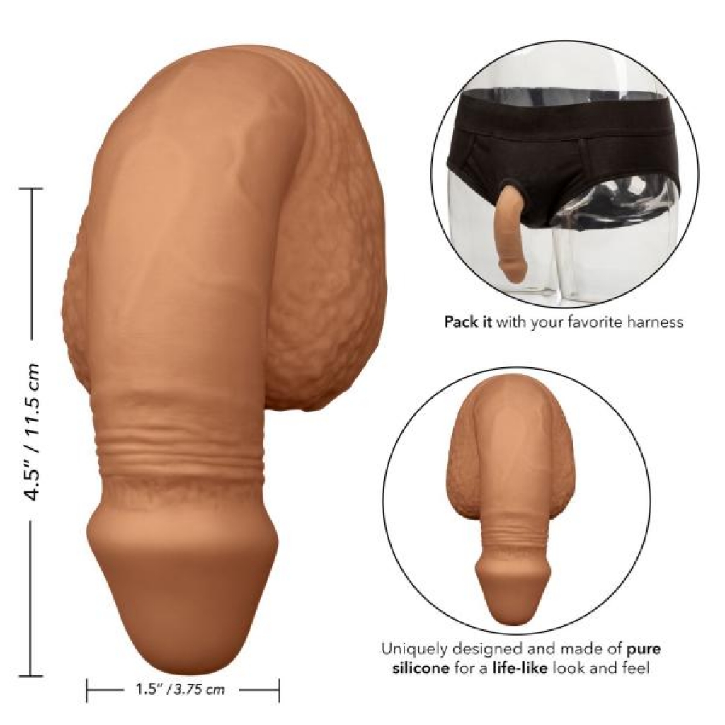 Packer Gear 5 Inches Silicone Packing Penis - Tan