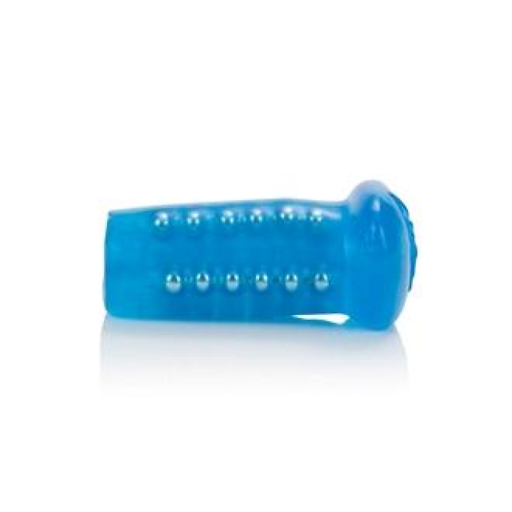 Basic Essentials Beaded Masturbator - Blue