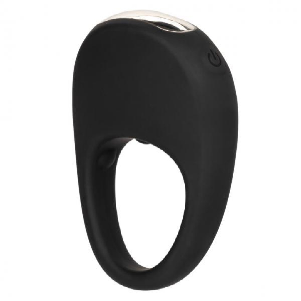 Silicone Rechargeable Pleasure Ring in Black