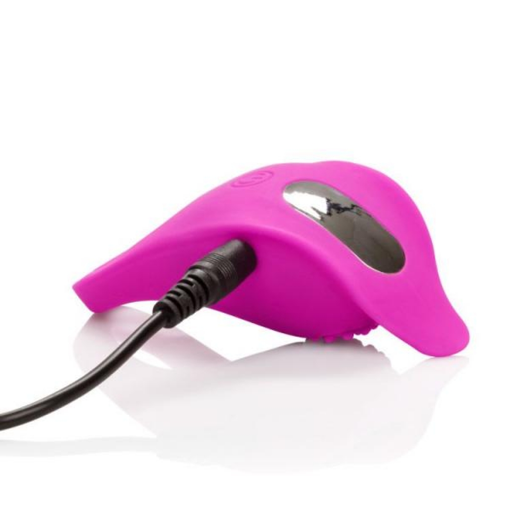 Teasing Enhancer Ring - Silicone Rechargeable Pink