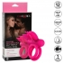 Silicone Rechargeable Butterfly Dual Ring for Couples - Pink