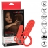 Silicone Rechargeable Vertical Dual Enhancer - Red