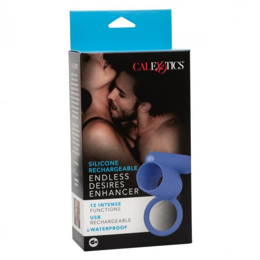 Silicone Rechargeable Endless Desires Enhancer Blue