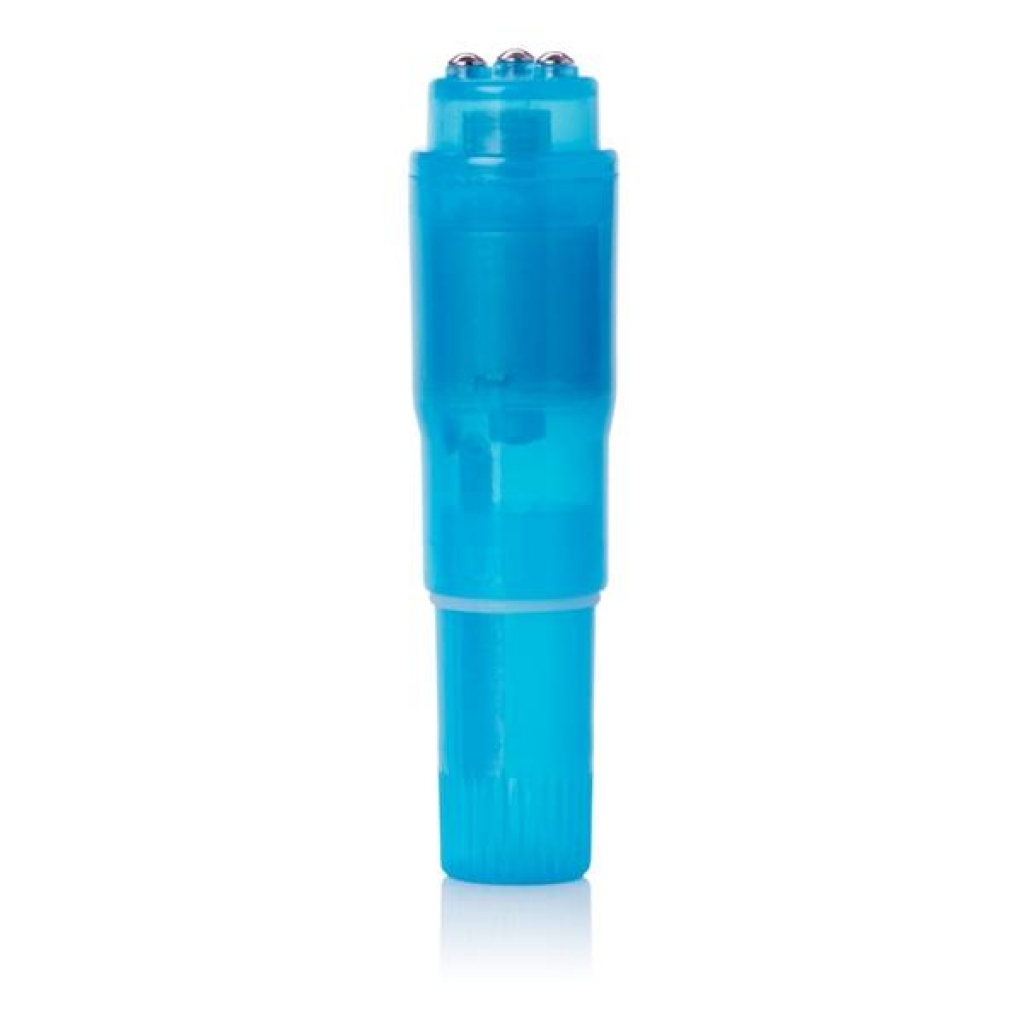 Pocket Party Blue Massager for On-the-Go Pleasure