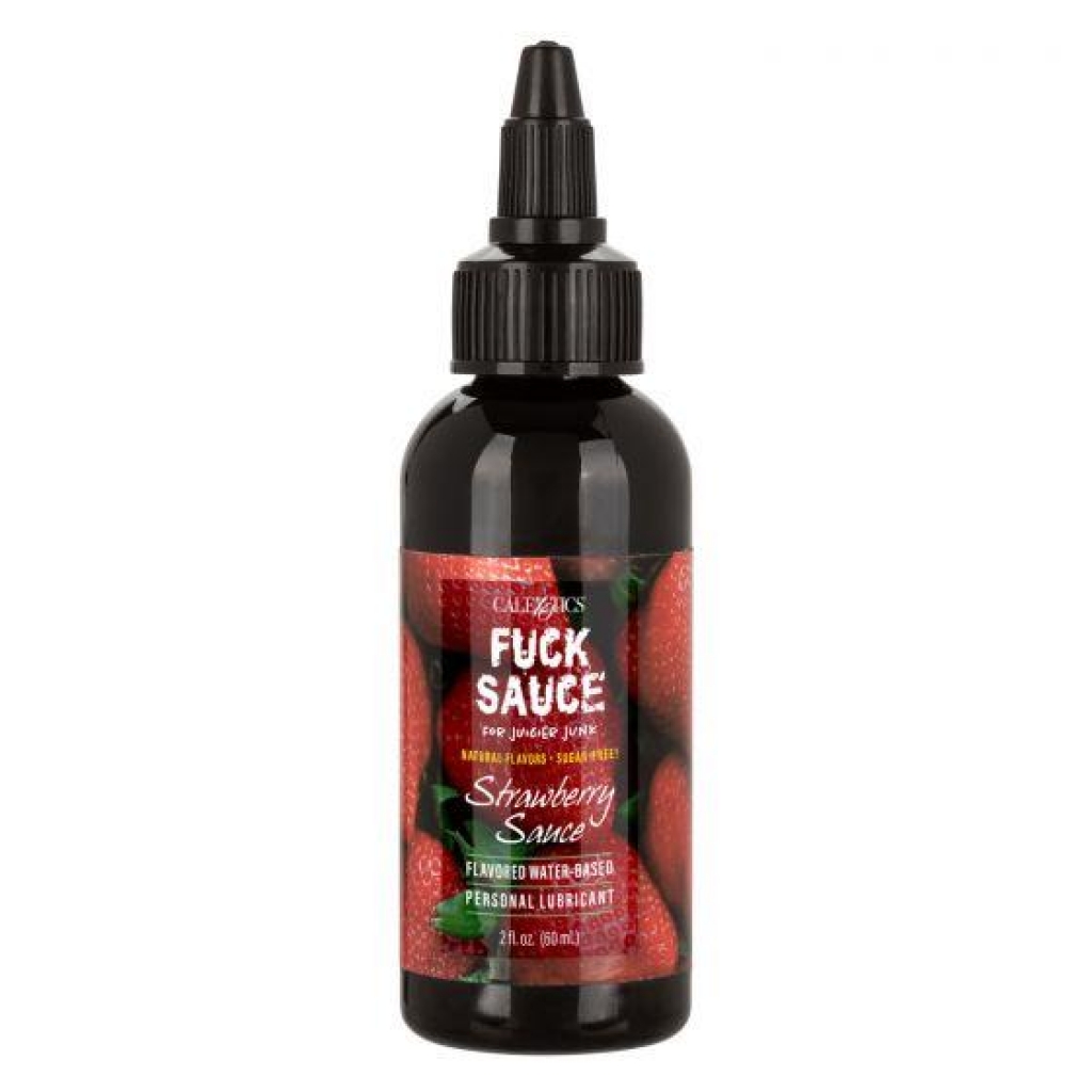 Fuck Sauce Flavored Water-Based Lubricant - Strawberry 2 Oz