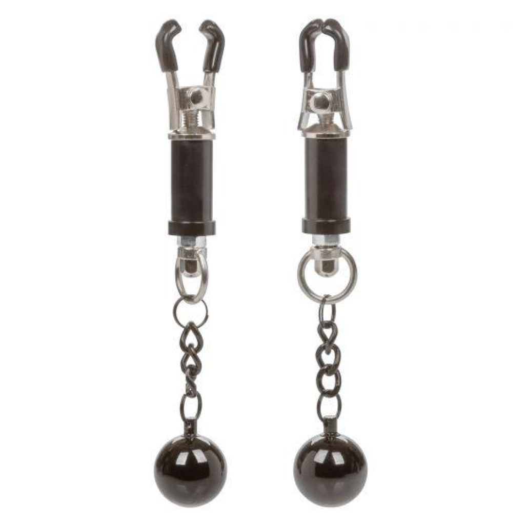 Nipple Grips Weighted Twist Nipple Clamps - Silver