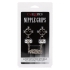 Nipple Grips 4-Point Nipple Press with Bells - Silver