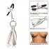 Silver Nipple Clamps with Playful Tassels