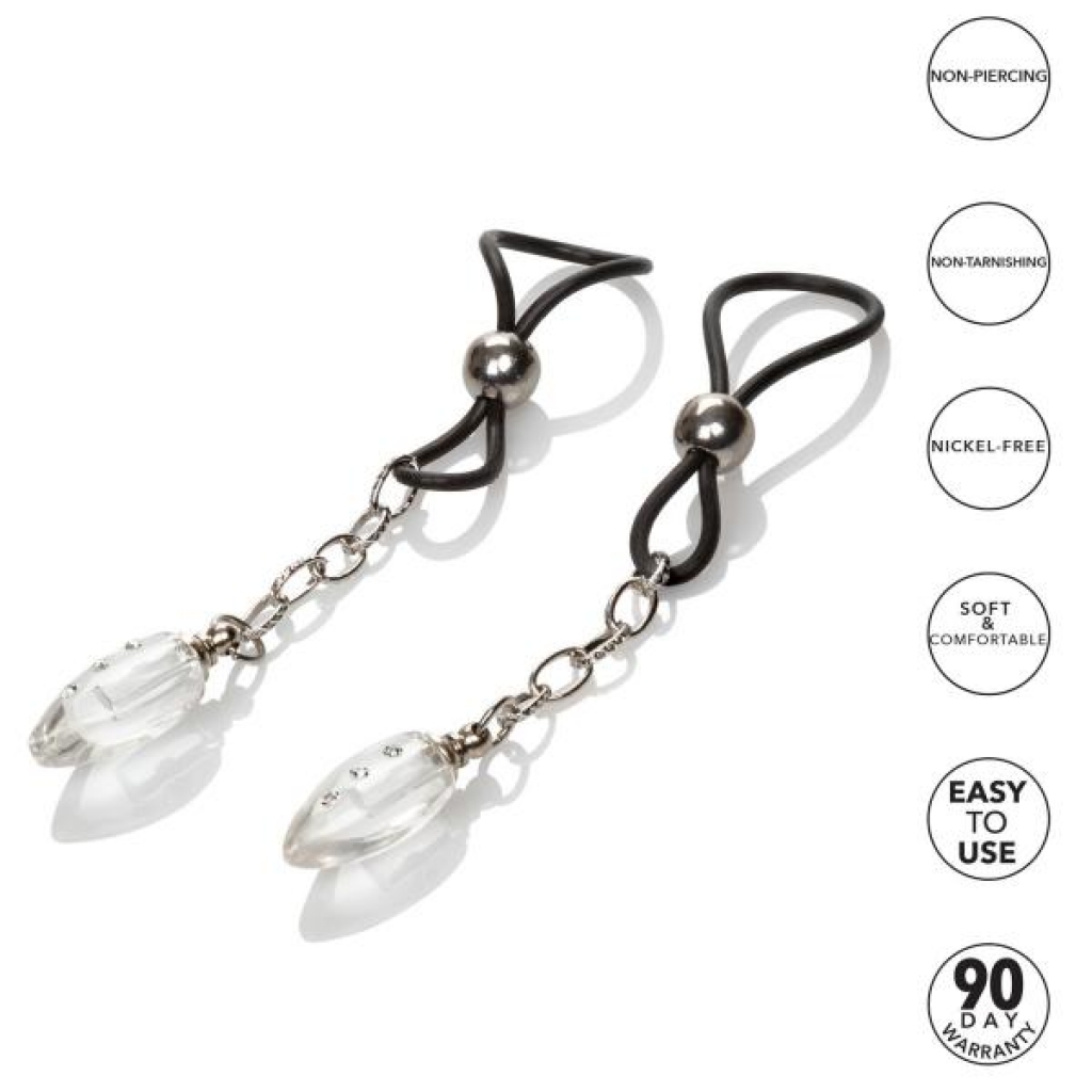 Nipple Play Non-Piercing Nipple Jewelry - Teardrop Clear