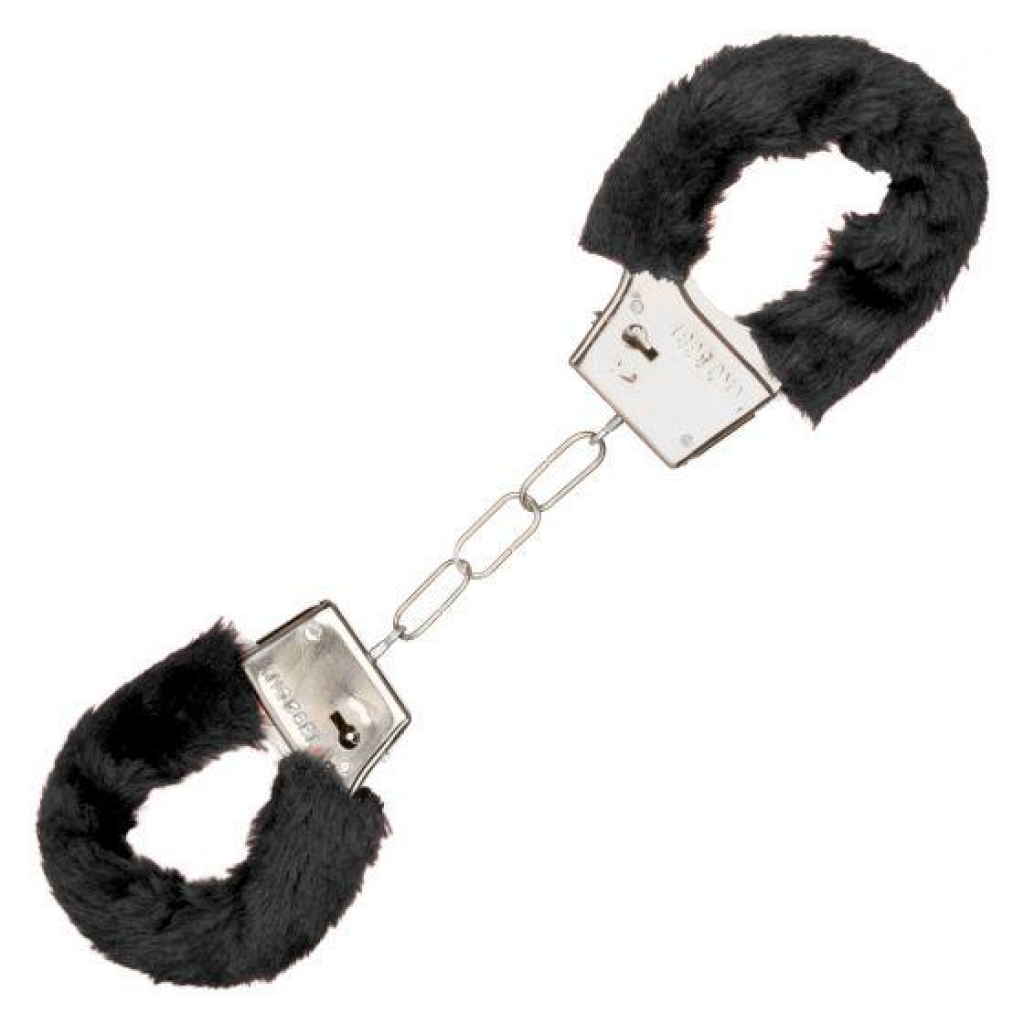 Playful Furry Cuffs for Adventurous Fun - Black