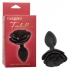 Forbidden Large Rose Anal Plug Black