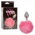 Running Wild Pink Bunny Butt Plug - Silver