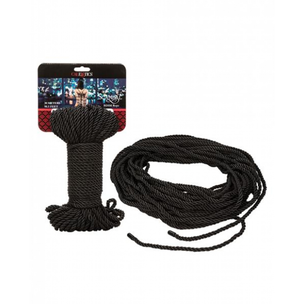 Scandal BDSM Rope - 98.5 feet - Black