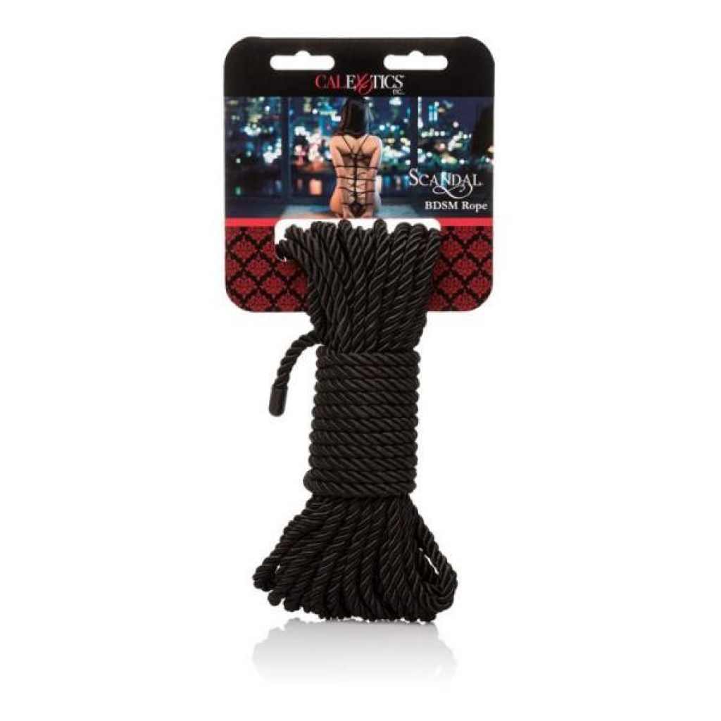 Scandal BDSM Rope - Black, Versatile Bondage Tool