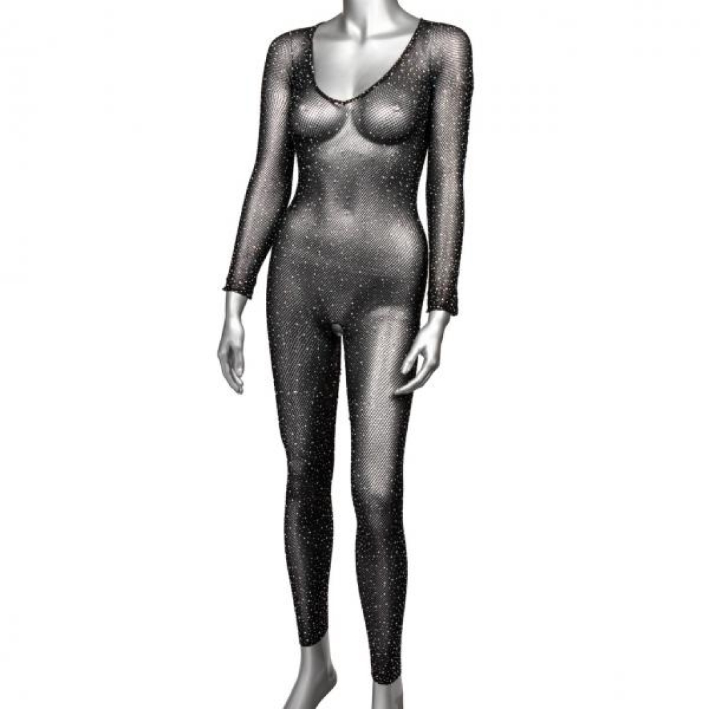 Radiance Plus Crotchless Full Bodysuit - Black