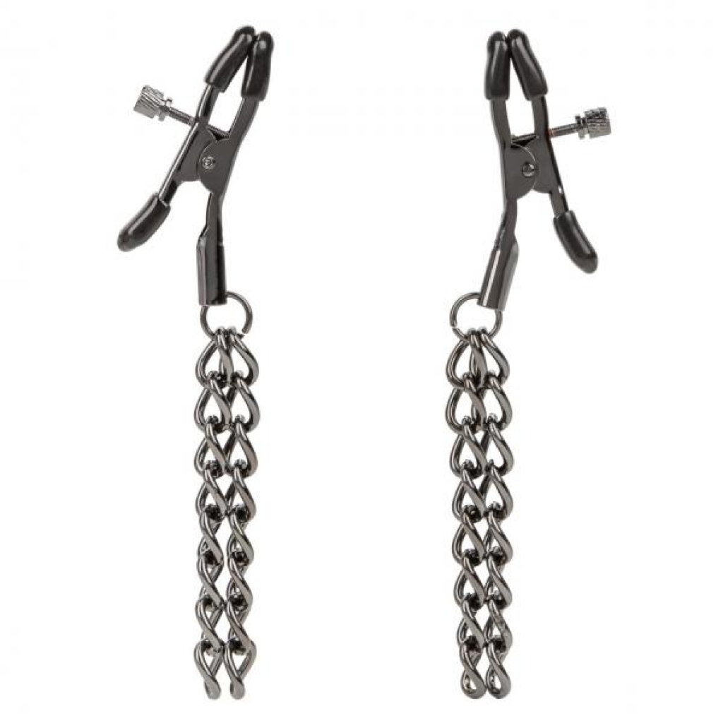 Euphoria Chain Nipple Clamps - Smoke