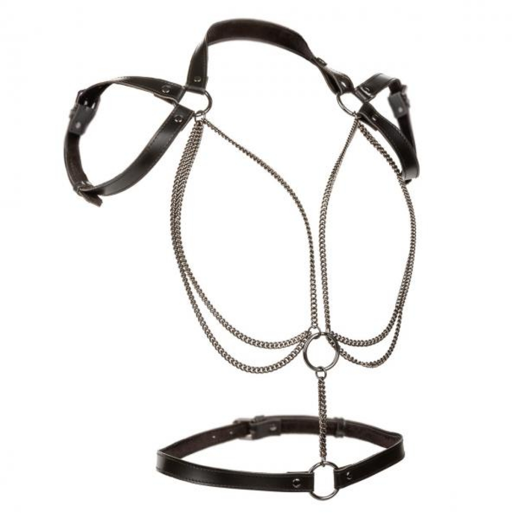 Euphoria Multi Chain Halter - Black