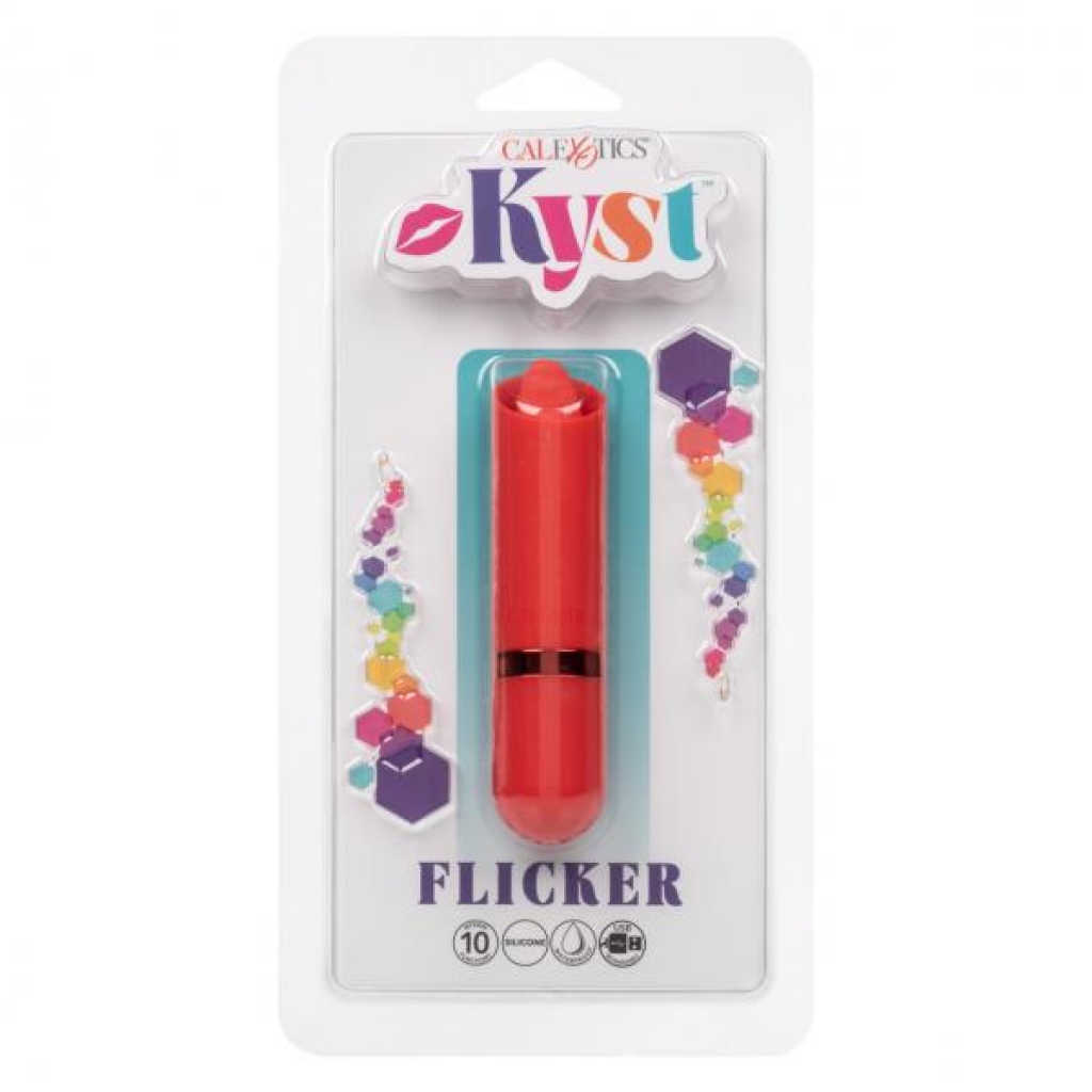 Kyst Flicker Mini Tongue Vibrator - Red