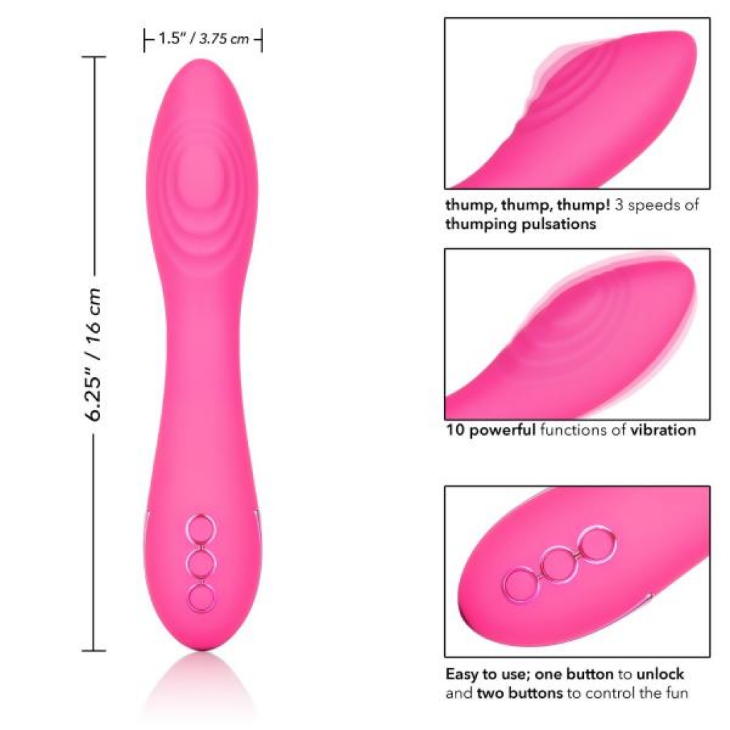 California Dreaming Surf City Centerfold - Pink Vibrator