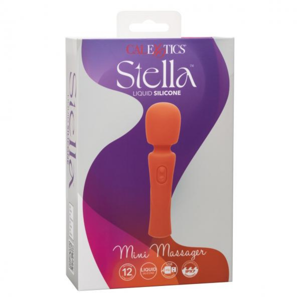 Stella Liquid Silicone Mini Massager - Orange