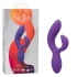 Stella Liquid Silicone C Curve Rabbit Style Vibrator - Purple