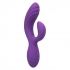 Stella Liquid Silicone C Curve Rabbit Style Vibrator - Purple