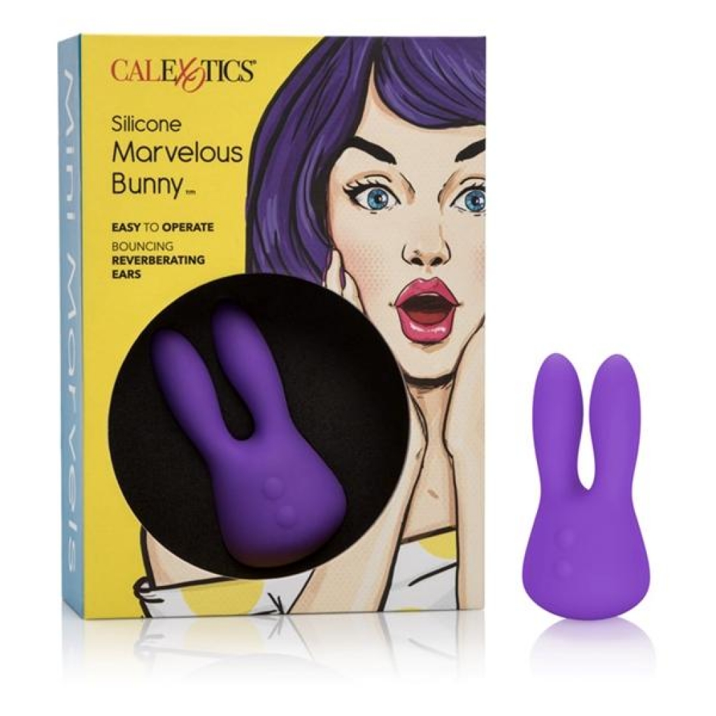 Mini Marvels Marvelous Silicone Bunny Massager - Purple