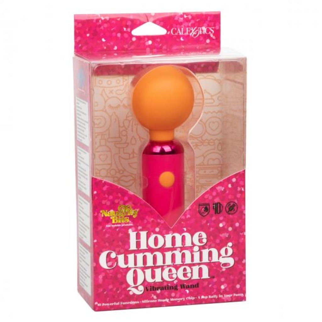 Naughty Bits Home Cumming Queen Vibrating Wand - Pink