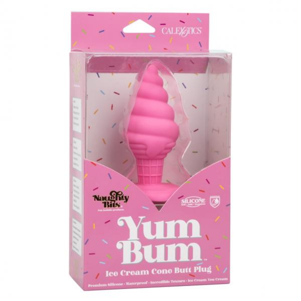 Naughty Bits Yum Bum Ice Cream Butt Plug - Pink