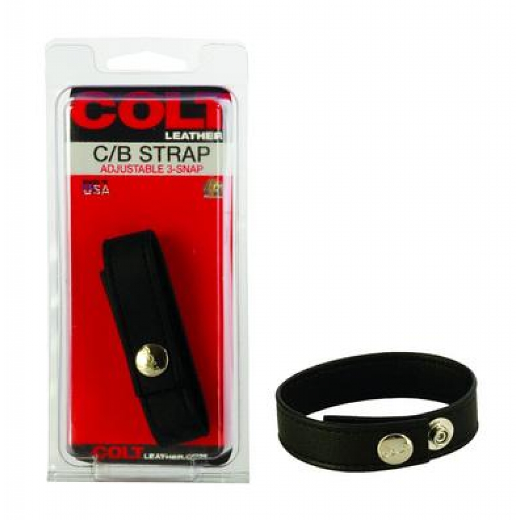 Colt Adjust 3 Snap Leather - Black