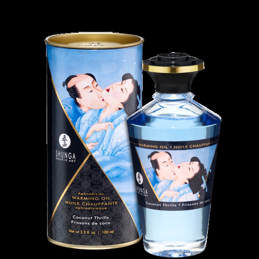 Shunga Warming Massage Oil - Coconut 3.5 fl oz