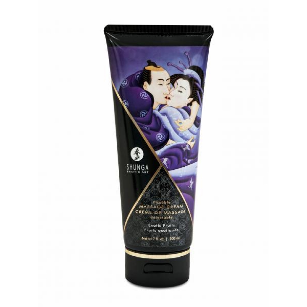 Shunga Kissable Massage Cream - Exotic Fruits - 7oz