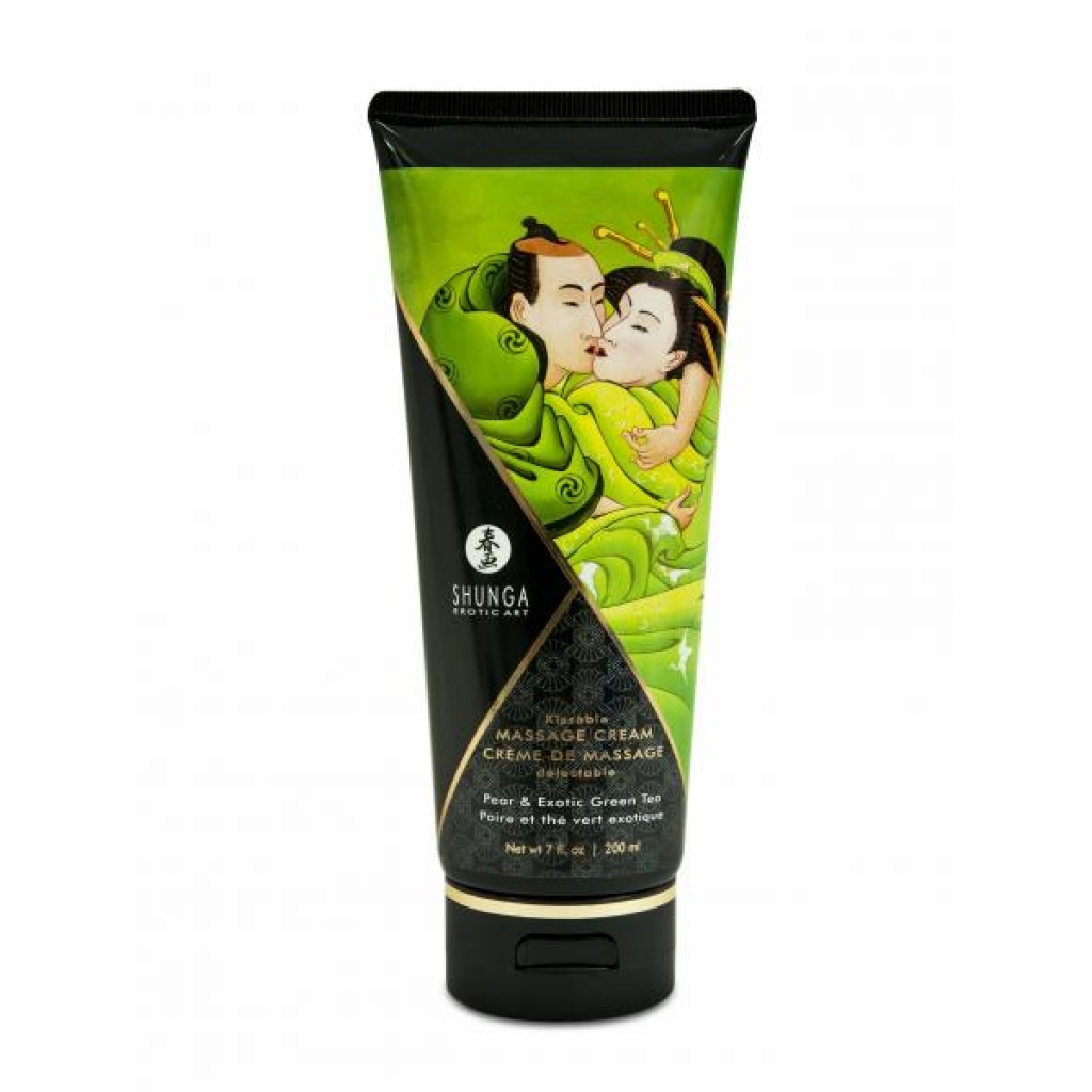 Shunga Massage Cream Pear & Green Tea: Edible Sensation