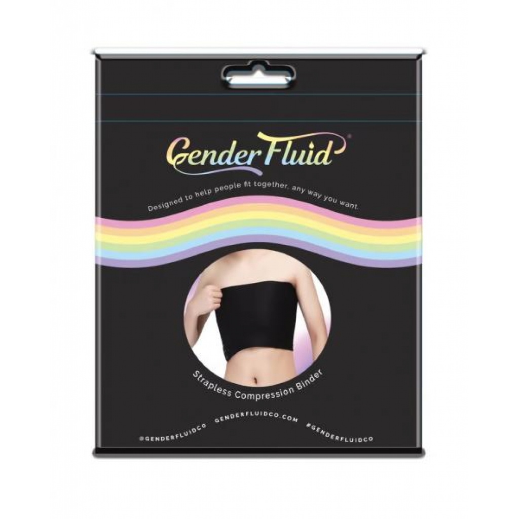 Gender Fluid Adjustable Chest Binder - Black Medium