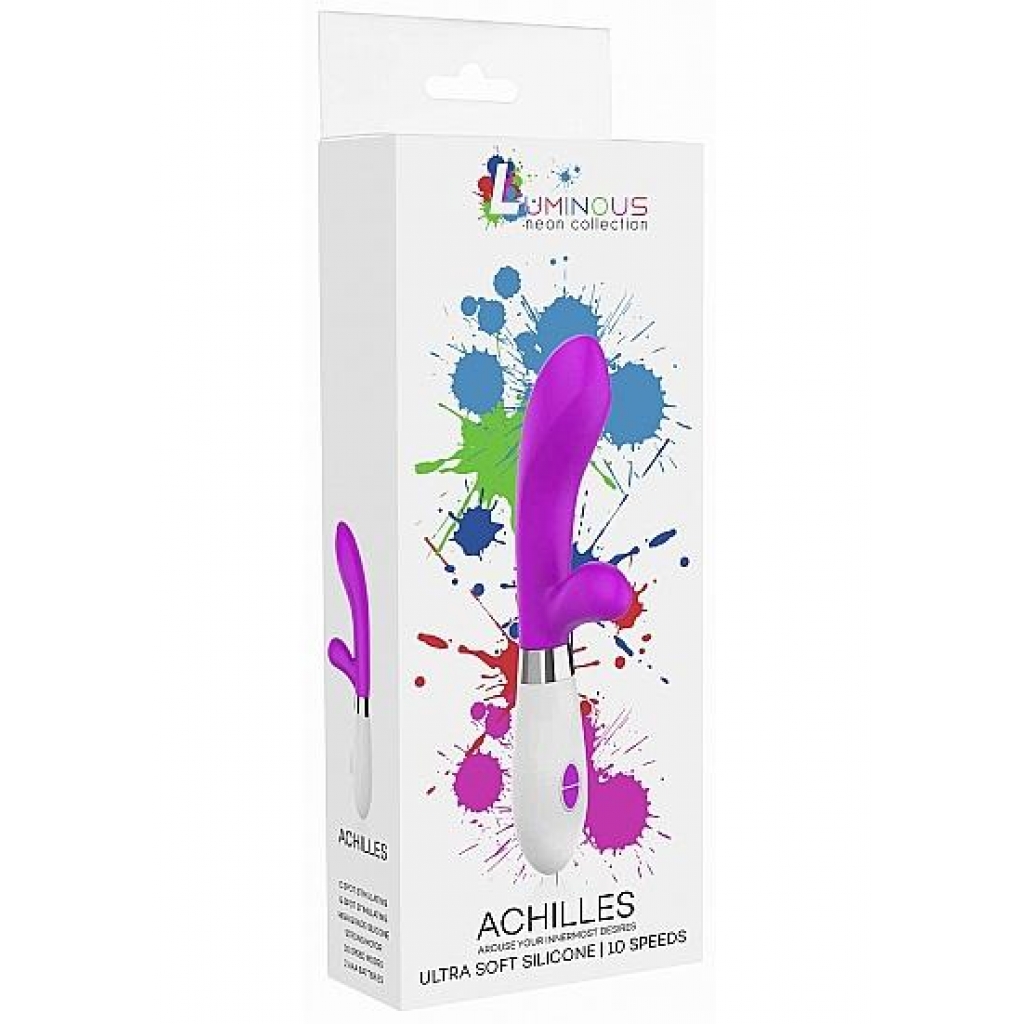 Achilles Ultra Soft Silicone Vibrator - Fuchsia